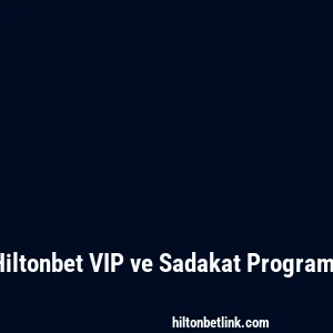 Hiltonbet VIP ve Sadakat Programı